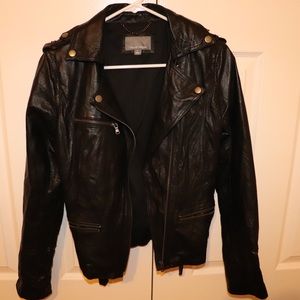 Bundle 3 for $25 : Black leather jacket
